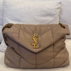 Saint Laurent mattelasse beige large